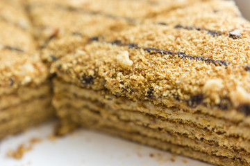 light walnut honey cake