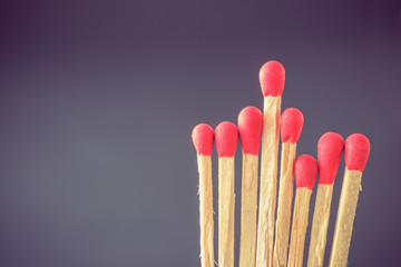 match with filter effect retro vintage style