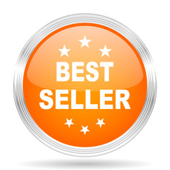 best seller orange silver metallic metallic chrome web circle glossy icon