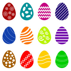 Set of twelve easten eggs