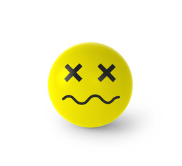 Obraz premium Smiley ist K.O.