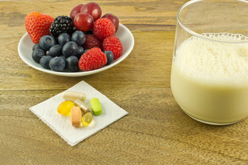 Anti-oxidants on table