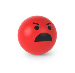 Fototapeta premium Smiley sieht rot