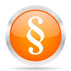 paragraph orange silver metallic metallic chrome web circle glossy icon