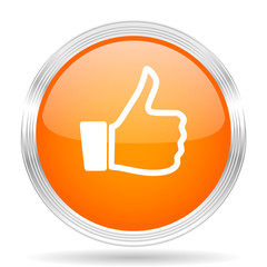 like orange silver metallic metallic chrome web circle glossy icon