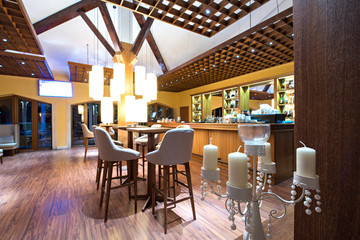 Interior of coffee restaurant