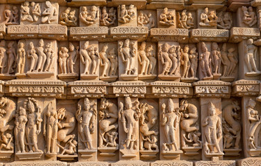 Obrazy na Plexi  Słynna erotyczna świątynia Kandariya Mahadev w Khajuraho, Indie