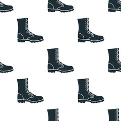 military ankle boots icon