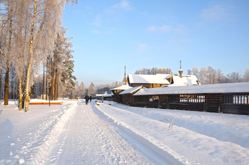 Frosty winter day