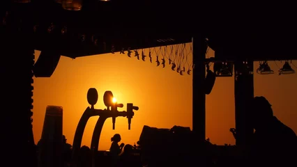 Beer taps silhouette © evyamcs
