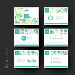 floral ornament vector brochure template. Flyer Layout
