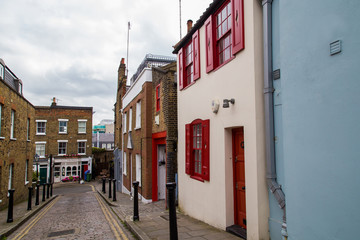 Fototapeta na wymiar London typical street