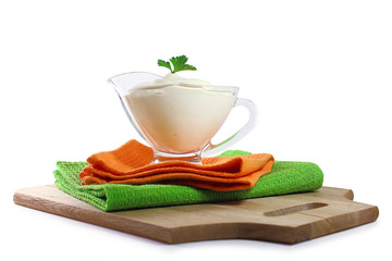 Recipe salad with white sauce