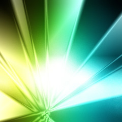 Green and blue geometric pattern