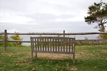 Bench Overlooking Sea