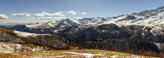 Obraz premium Panoramic winter view