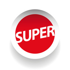 Super sticker label red