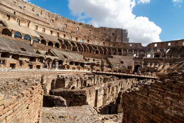 Fototapeta na wymiar Detailed Inside Colosseum View