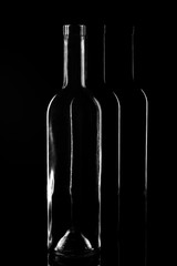 Contours of vine bottles