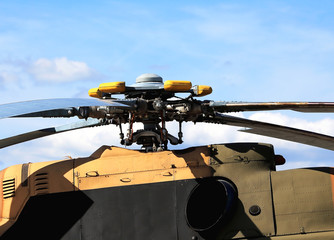 Upper part of the helicopter