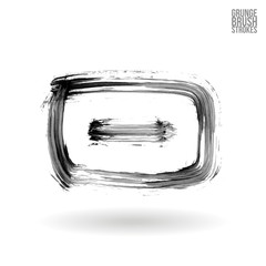 Brush stroke and texture. Vector design.
