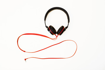 headphones on white background