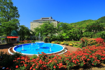 花巻温泉　バラ園