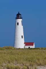 Fototapeta na wymiar Great Point Lighthouse on Coskata-Coatue Wildlife Refuge