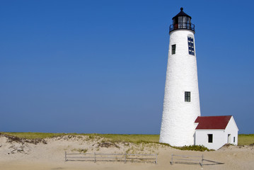 Fototapeta na wymiar Nantuck Island Lighthouse in Massachusetts