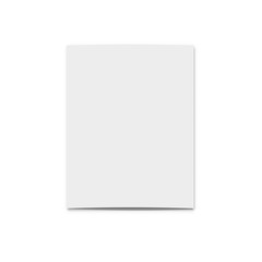 Realistic blank card for design . Template greeting card for design presentations . Holiday card . Isolated card .