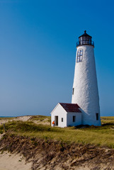Fototapeta na wymiar Great Point Lighthouse on Nantucket, Mass
