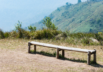 Fototapeta premium Old bamboo bench