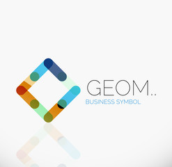 Logo, linear abstract geometric icon