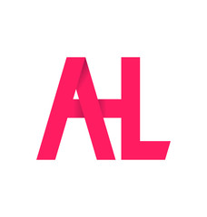 moderm minimalis initial logo AL