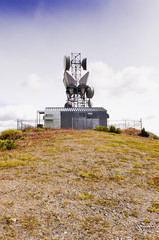 Microwave site on top of Pavilion mountain in BC, Canada