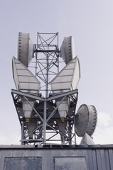 Microwave transmission tower