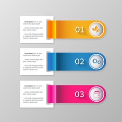 Modern infographics business design options banner.Vector illust