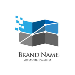  accounting, banking, success, art of business Logo template