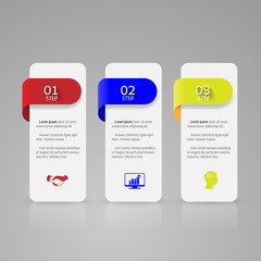 Infographic design template and marketing icons.