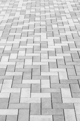 Outdoor concrete block floor background and texture