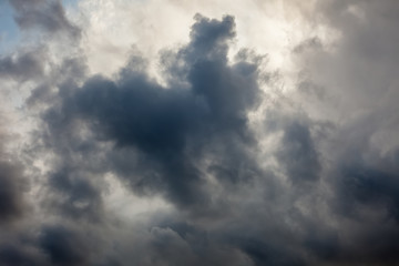 Fototapeta na wymiar Natural background: dramatic stormy sky