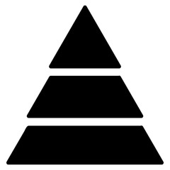 Black pyramid icon