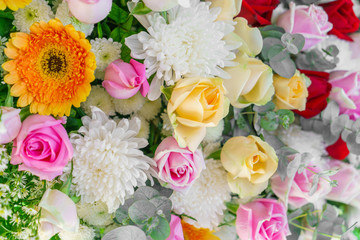 Beautiful flowers  for valentines and wedding scene