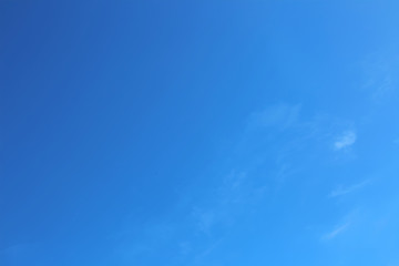 Clean blue sky background