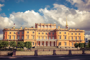 Fototapeta na wymiar Mikhailovsky castle, St. Petersburg 