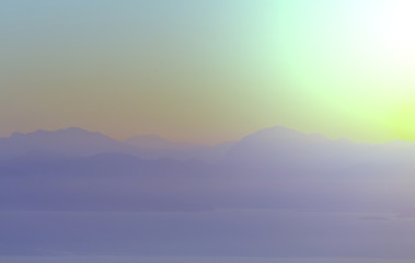 Fototapeta premium Greece sunset