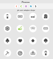 Casino simply icons