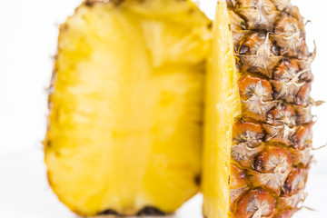 Closeup of Fresh Fruit in Bright Studio