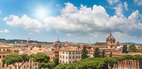 Fototapeta na wymiar Rome view on sunny day