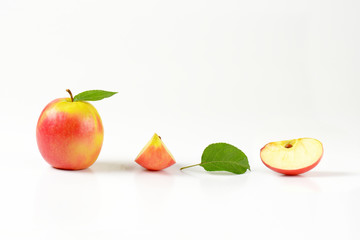 one whole apple and two quarters